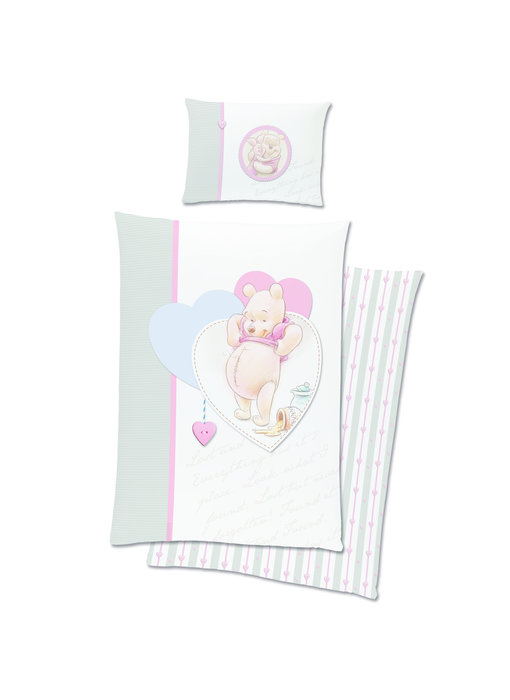 Disney Winnie the Pooh BABY Bettbezug Love 100 x 135 cm Baumwolle