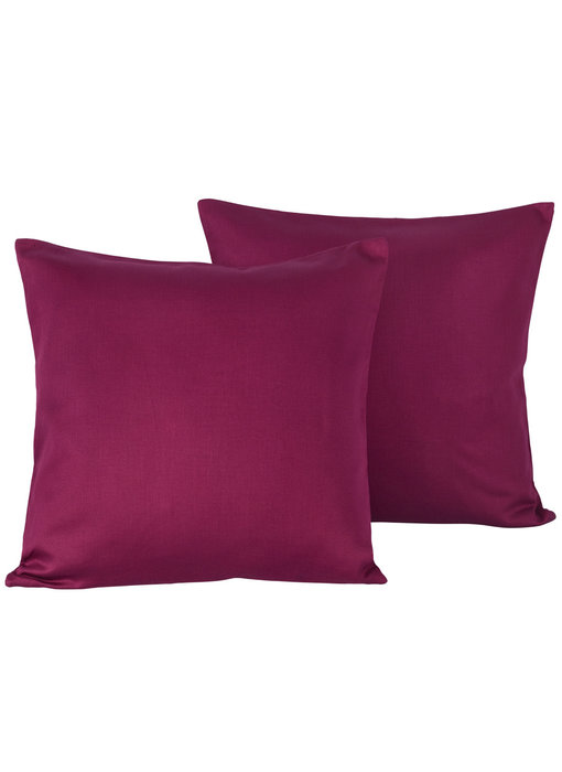 De Witte Lietaer Dekokissenbezug Set 2 x Olivia Beet Red 40 x 40 cm