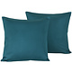 Sierkussensloop Set 2 x Olivia Smaragd Green 40 x 40 cm