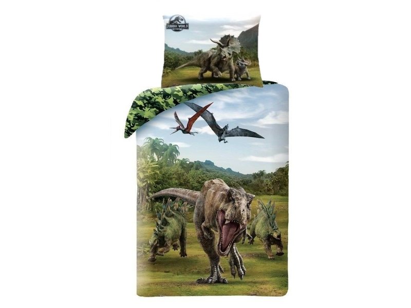 Jurassic World Duvet cover Camo - Single - 140 x 200 cm - Cotton
