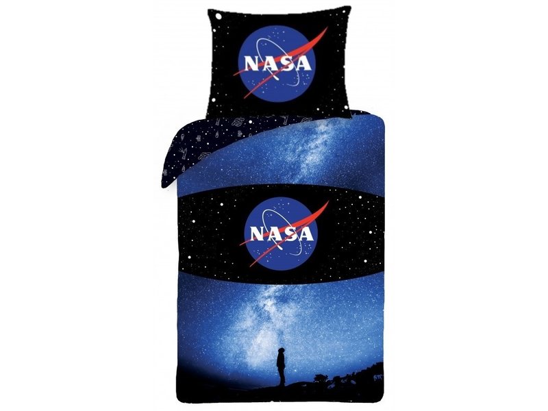 NASA Dekbedovertrek Melkweg - Eenpersoons - 140  x 200 cm - Katoen