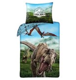 Jurassic World T-Rex - Eenpersoons - Dekbedovertrek - 140 x 200 cm - Multi