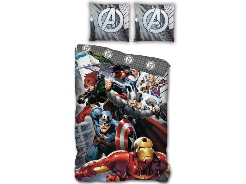 Marvel Avengers Bettbezug Dream Team - Single - 140 x 200 cm - Polyester