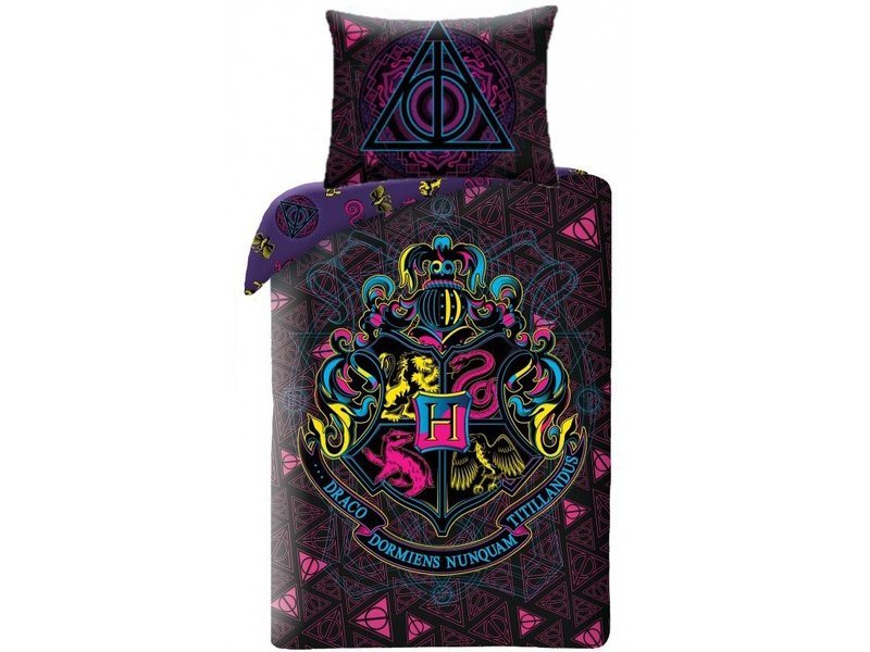 Harry Potter Duvet cover Neon - Single - 140 x 200 cm - Cotton