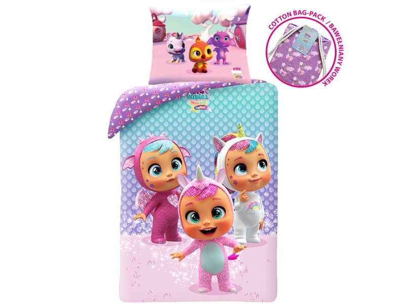 Cry Babies Housse de couette Dreamy - Simple - 140 x 200 cm - Coton