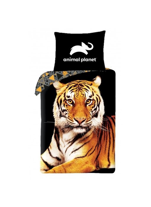 Animal Planet Bettbezug Tiger 140 x 200 Baumwolle