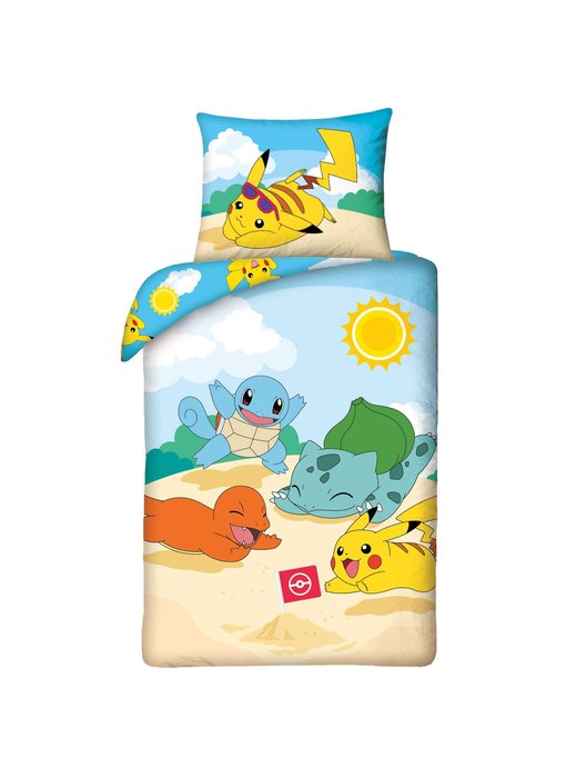 Pokémon Bettbezug Beach Day 140 x 200 Baumwolle