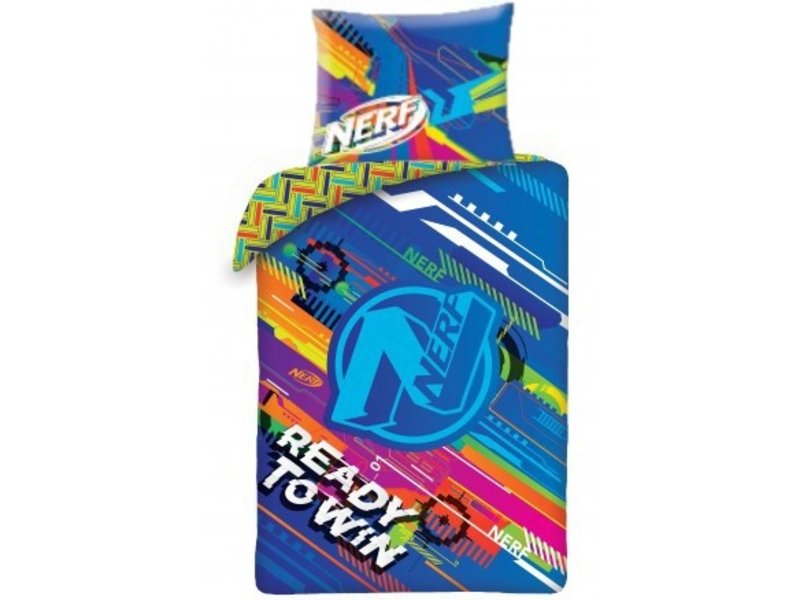 Nerf Housse de couette Ready to Win - Simple - 140 x 200 cm - Coton