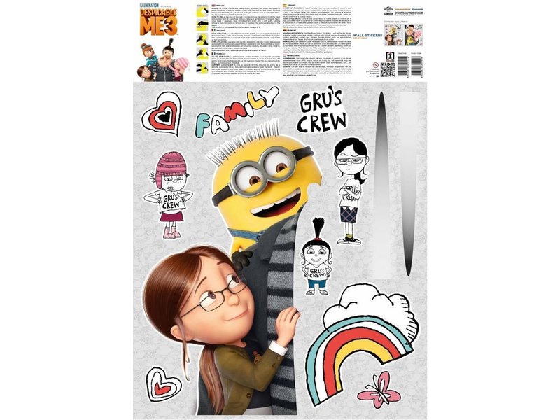 Minions Wall stickers - 12 pieces - Multi