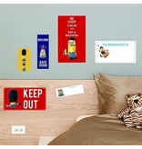 Minions Stickers muraux Boys Room - 6 pièces - Multi