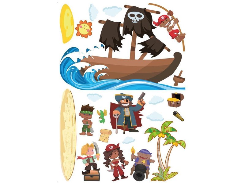 Piraten Wall stickers - 100 x 75 cm - Vinyl