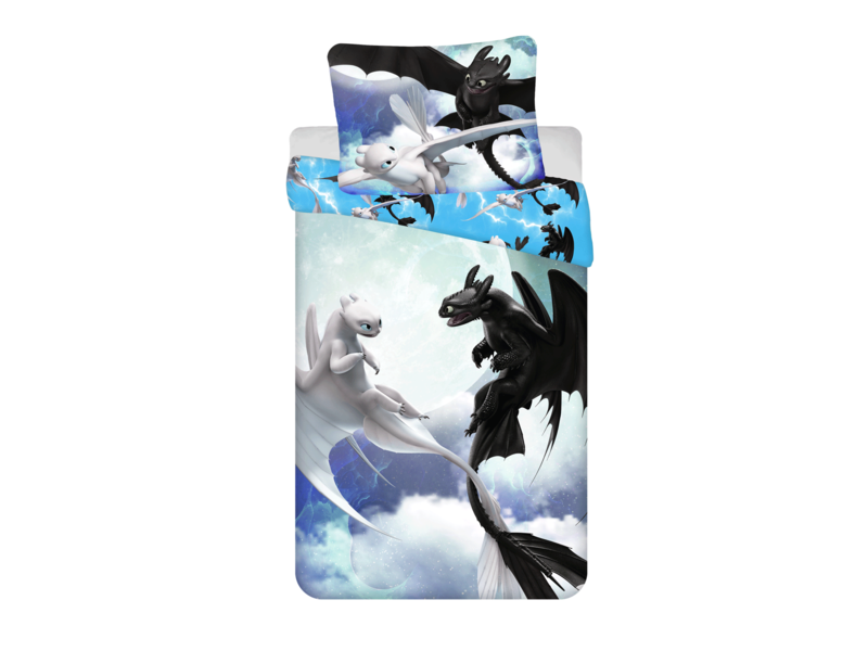 Hoe Tem je een Draak Duvet cover Sky - Single - 140 x 200 cm - Cotton