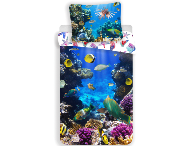 Animal Pictures Bettbezug Unterwasser - Einzel - 140 x 200 cm - Baumwolle