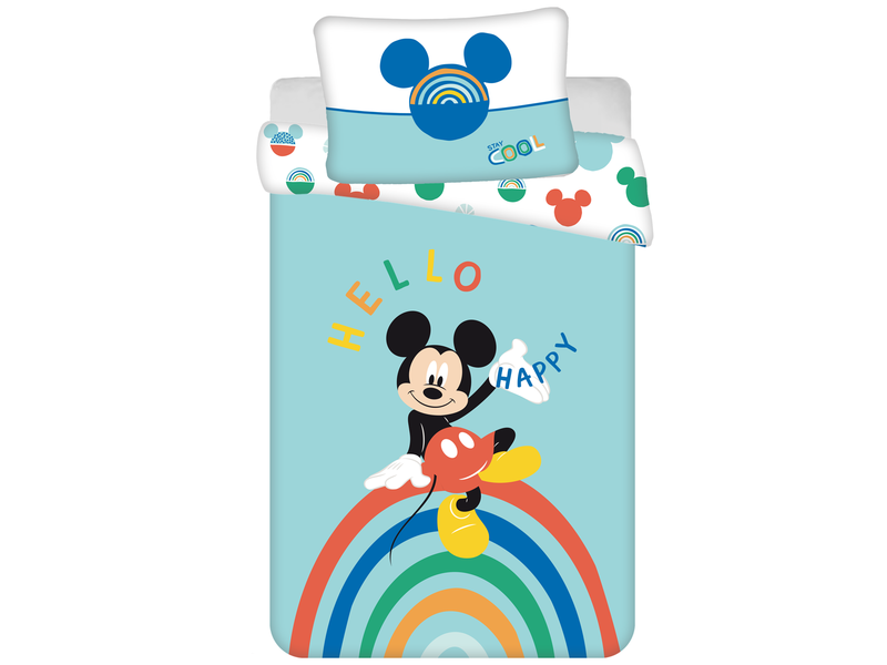 Disney Mickey Mouse BABY Duvet cover Rainbow - 100 x 135 cm - Cotton