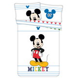 Disney Mickey Mouse Housse de couette BÉBÉ Smile - 100 x 135 cm - Coton