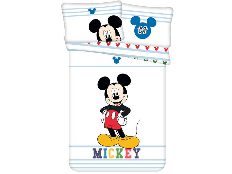 Disney Mickey Mouse BABY Dekbedovertrek Smile - 100 x 135 cm - Katoen