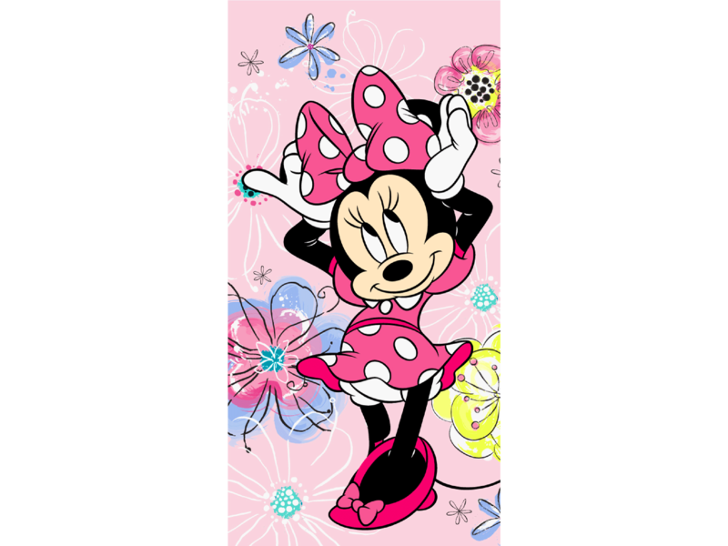 Disney Minnie Mouse Strandtuch Schleife - 70 x 140 cm - Baumwolle