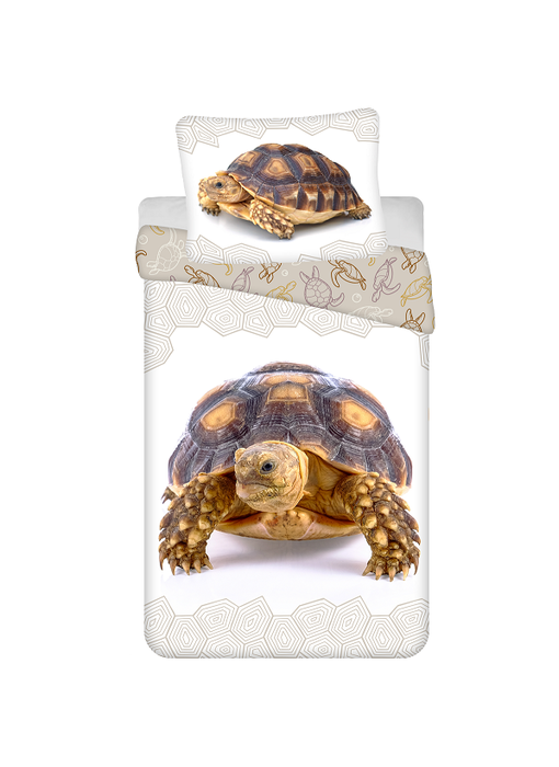 Animal Pictures Bettbezug Turtle 140 x 200 + 70 x 90 Baumwolle