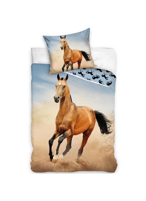 Animal Pictures Housse de couette Cheval 140 x 200 cm 65 x 65 cm Coton