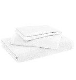 Moodit Serviettes de bain Troy White - 2 débarbouillettes + 1 serviette + 1 serviette de douche