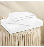 Moodit Serviettes de bain Troy White - 2 débarbouillettes + 1 serviette + 1 serviette de douche