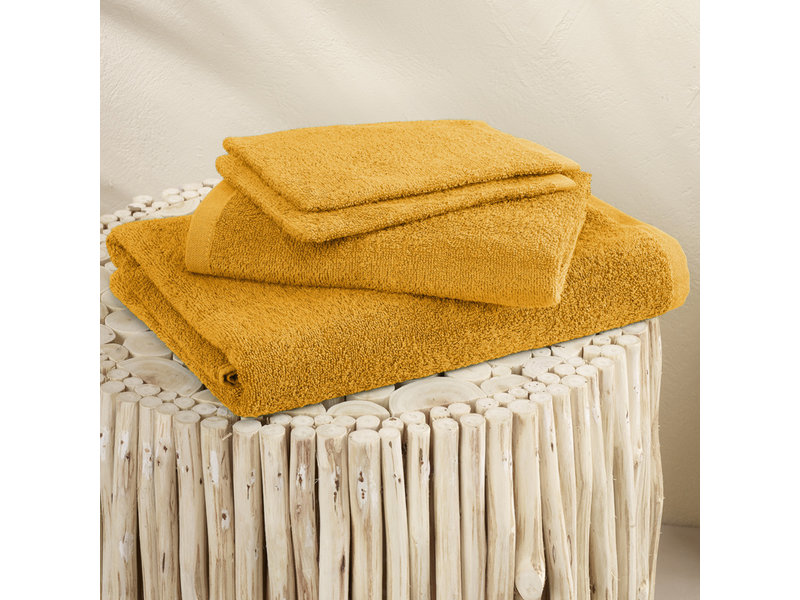 Moodit Serviettes de bain Troy Sunshine - 2 débarbouillettes + 1 serviette + 1 serviette de douche