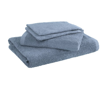 Moodit Parure de bain Troy Stone Blue 4 pièces Coton