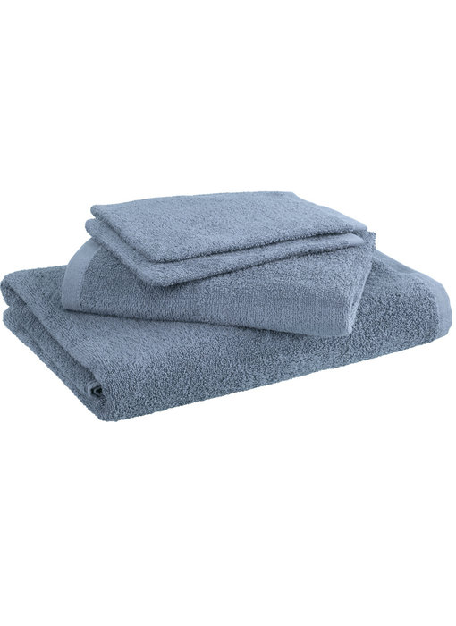 Moodit Bath linen set Troy Stone Blue 4 pieces Cotton