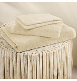 Moodit Draps de bain Troy Sand - 2 débarbouillettes + 1 serviette + 1 serviette de douche