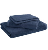 Moodit Serviettes de bain Troy Navy Blue - 2 débarbouillettes + 1 serviette + 1 serviette de douche