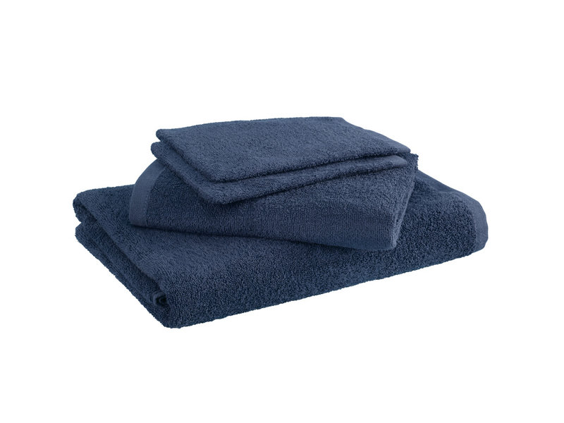 Moodit Bath towels Troy Navy Blue - 2 washcloths + 1 towel + 1 shower towel