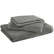 Badlinnen set Troy Grey 4 stuks Katoen