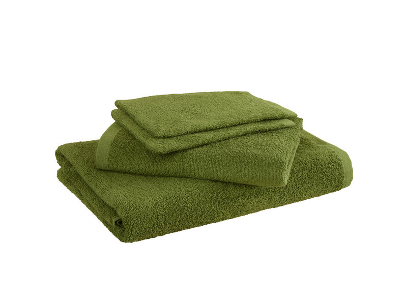 Moodit Badlinnen Troy Cactus - 2 washandjes + 1 handdoek + 1 douchelaken