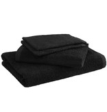 Moodit Serviettes de bain Troy Black - 2 débarbouillettes + 1 serviette + 1 serviette de douche