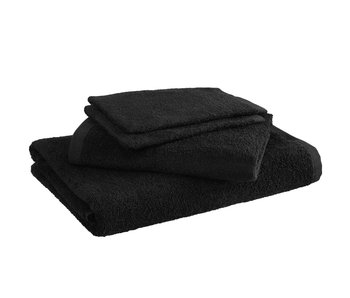 Moodit Bath linen set Troy Black 4 pieces Cotton