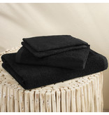 Moodit Serviettes de bain Troy Black - 2 débarbouillettes + 1 serviette + 1 serviette de douche