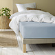 Drap housse Alina Stone Bleu 140 x 200 cm Jersey Coton