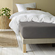 Spannbettlaken Alina Grey 180 x 200 cm Baumwolljersey