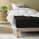 Drap housse Alina Black 160 x 200 cm Jersey Coton