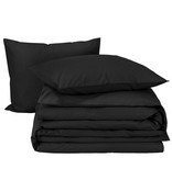 Moodit Dekbedovertrek Basil Black - Tweepersoons - 200 x 220 cm - Katoen