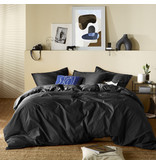 Moodit Duvet cover Basil Black - Lits Jumeaux - 240 x 220 cm - Cotton