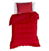 Moodit Housse de couette Basil Deep Red - Seul - 140 x 220 cm - Coton