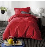 Moodit Housse de couette Basil Deep Red - Seul - 140 x 220 cm - Coton