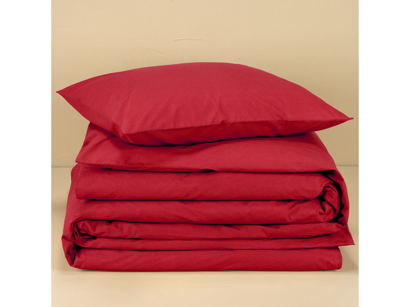 Moodit Duvet cover Basil Deep Red - Single - 140 x 220 cm - Cotton