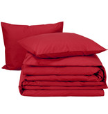 Moodit Dekbedovertrek Basil Deep Red - Tweepersoons - 200 x 220 cm - Katoen