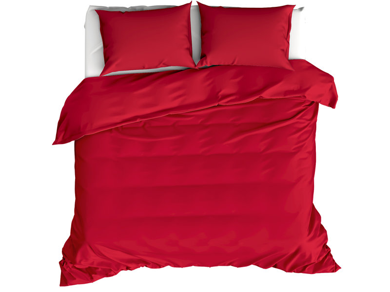 Moodit Bettbezug Basil Deep Red – Hotelgröße – 260 x 240 cm – Baumwolle