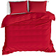 Housse de couetteBasil Deep Red 260 x 240 Coton