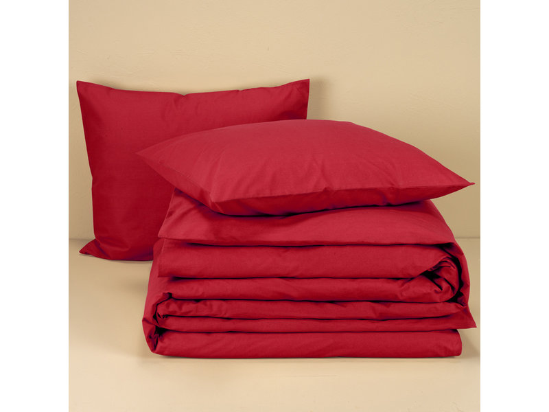Moodit Bettbezug Basil Deep Red – Hotelgröße – 260 x 240 cm – Baumwolle