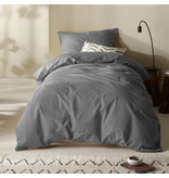 Moodit Housse de couette Basil Grey - Seul - 140 x 220 cm - Coton