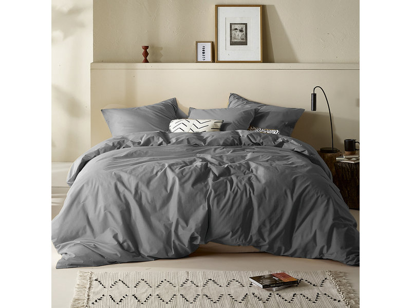 Moodit Duvet cover Basil Grey - Double - 200 x 220 cm - Cotton